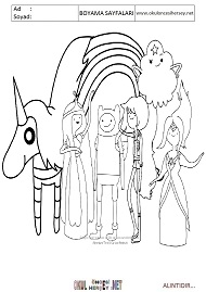 adventure-time boyama sayfaları